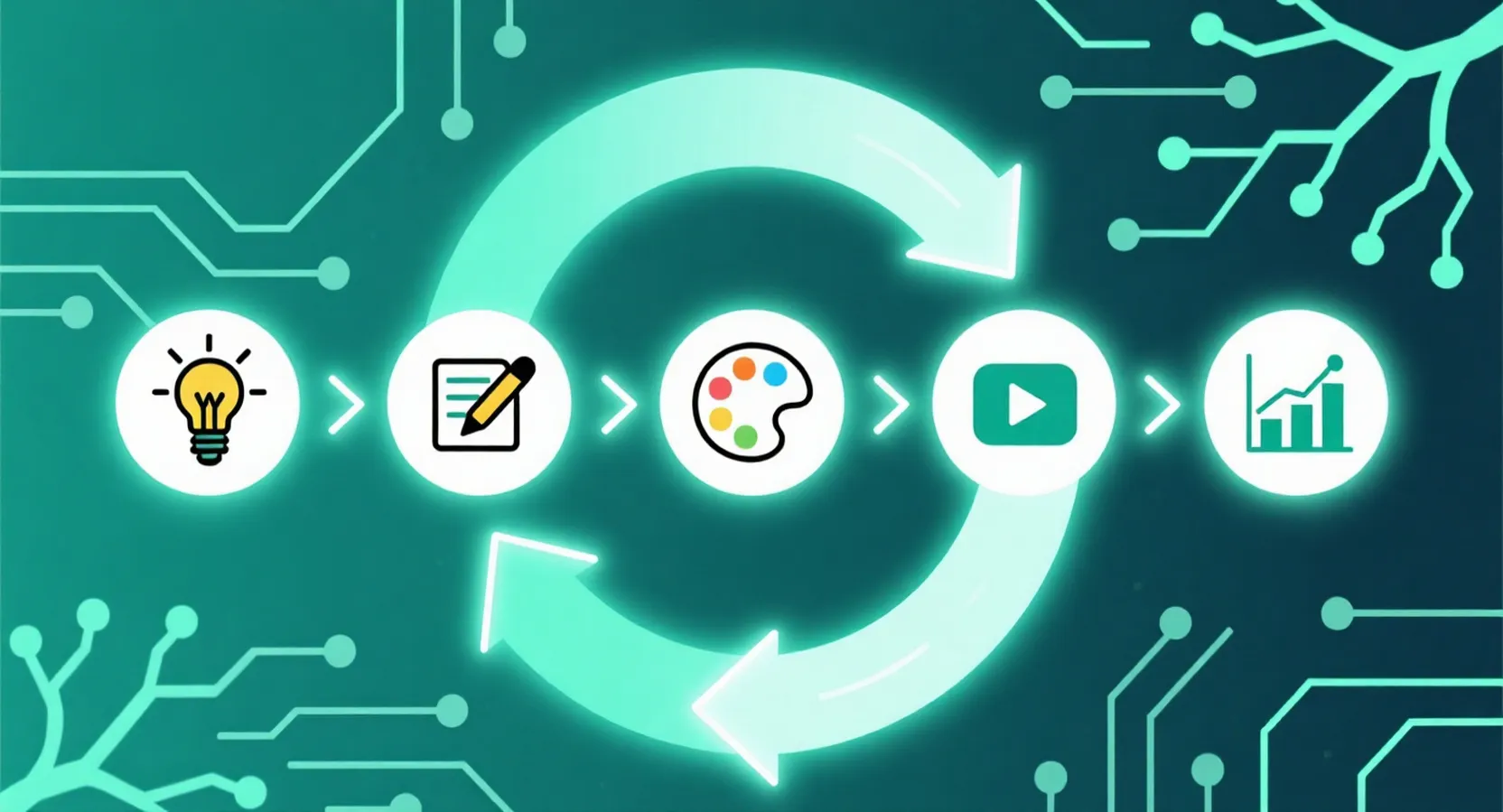 智能工作流程图示意